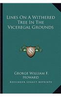 Lines On A Withered Tree In The Viceregal Grounds