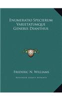 Enumeratio Specierum Varietatumque Generis Dianthus