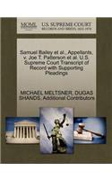 Samuel Bailey et al., Appellants, V. Joe T. Patterson et al. U.S. Supreme Court Transcript of Record with Supporting Pleadings