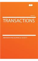 Transactions Volume 3
