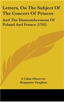 Letters, On The Subject Of The Concert Of Princes