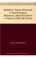 Bundle: Evans: Methods in Psychological Research, Second Edition + Francis: Statlab Online