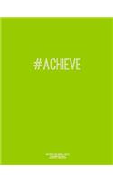 Notebook for Cornell Notes, 120 Numbered Pages, #ACHIEVE, Lime Cover: For Taking Cornell Notes, Personal Index, 8.5"x11", Hashtag Series, Genius Edition