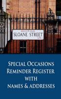 Special Occasions Reminder Register with Names & Addresses