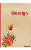 Carolyn - Butterfly Notebook / Extended Lined Pages / Soft Matte Cover