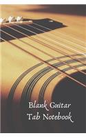 Blank Guitar Tab Notebook: 110 Blank Tablature Pages/Music Tabs Journal For Composing Music 6x9