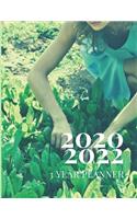 2020-2022 3 Year Planner Garden Monthly Calendar Goals Agenda Schedule Organizer