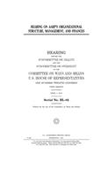 Hearing on AARP's organizational structure, management, and finances