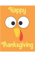 Happy Thanksgiving Coloring Book For Toddlers