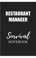 Restaurant Manager Survival Notebook