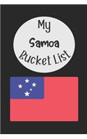 My Samoa Bucket List: Novelty Bucket List Themed Notebook