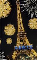 paris eiffel tower sparkle creative blank cream color page journal: paris eiffel tower sparkle crearive journal