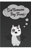 Amstaff Lined Notebook: A Halloween Themed Notebook for American Staffordshire Terrier Lovers