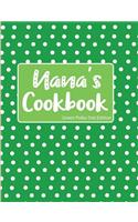 Nana's Cookbook Green Polka Dot Edition