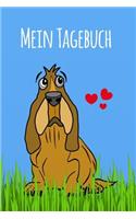 Mein Tagebuch: Basset Hound - Hund - Hunde Tagebuch - Bullet Diary Journal - Einschreibbuch - Notizbuch