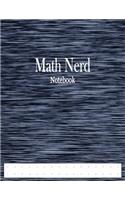 Math Nerd Notebook: 1/2" Cross Grid Graph Paper Ruled
