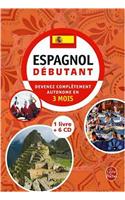 Coffret Espagnol Debutant Livre 6 CD