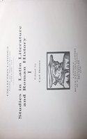 Studies in Latin Literature and Roman History I
