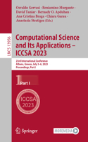 Computational Science and Its Applications – ICCSA 2023