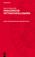 Stenogramme Der Jahre 1933 Und 1934