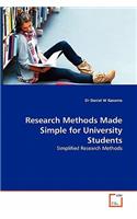 Research Methods Made Simple for University Students