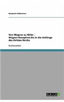 Von Wagner zu Hitler - Wagner-Rezeption bis in die Anfänge des Dritten Reichs