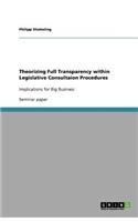 Theorizing Full Transparency within Legislative Consultaion Procedures