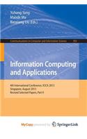 Information Computing and Applications: 4th International Conference, Icica 2013, Singapore, August 16-18, 2013. Revised Selected Papers, Part II