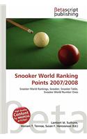 Snooker World Ranking Points 2007/2008: (English)