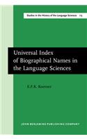 Universal Index of Biographical Names in the Language Sciences