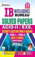 IB Intelligence Bureau ACIO - 2 / Executive Tier 1 & Tier 2 PYQs (English Medium) (4574)