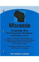 Wisconsin Language Arts Test Preparation Workbook, Introductory Course