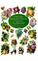 Old-Time Fruits and Flowers Vignettes in Full Color