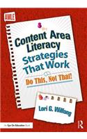 Content Area Literacy Strategies That Work