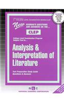 Analysis & Interpretation of Literature: Passbooks Study Guide