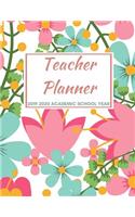 Teacher Planner: Beautiful Colorful 2019-2020 Teacher/Professor Academic Lesson Planner for Lesson Planning, Productivity, Time/Classroom Management Lesson Plan Cale