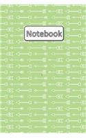 Notebook: 6 x 9, Wide Ruled, 120 pages, Journal, Diary, Composition Book, Arrows