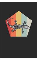 Gecko Retro: Dotted Bullet Notebook - Gift For Gecko Fans