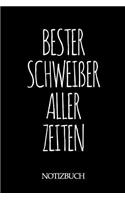 Bester Schweißer Aller Zeiten Notizbuch: A5 auf 120 Seiten I kariert I Skizzenbuch I super zum Zeichnen oder notieren I Geschenkidee für die Liebsten I Format 6x9 I Geschenk