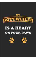 My Rottweiler is a heart on four paws