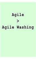 Agile > Agile Washing: Blank Lined Journal