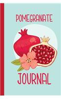 Pomegranate Journal: Blank Lined Notebook/ 120 pages/ 6x9