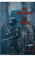 49% Firefighter 51% Badass: Notebook to Write in for Father's Day, firefighter fathers day gift, firefighter journal, firefighter notebook, firefighter dad gifts, International