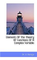 Elements of the Theory of Functions of a Complex Variable