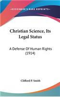 Christian Science, Its Legal Status