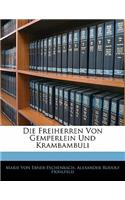 Die Freiherren Von Gemperlein Und Krambambuli