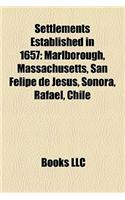 Settlements Established in 1657