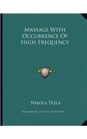 Massage with Occurrence of High Frequency