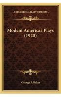 Modern American Plays (1920)