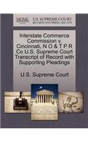 Interstate Commerce Commission V. Cincinnati, N O & T P R Co U.S. Supreme Court Transcript of Record with Supporting Pleadings: (English)